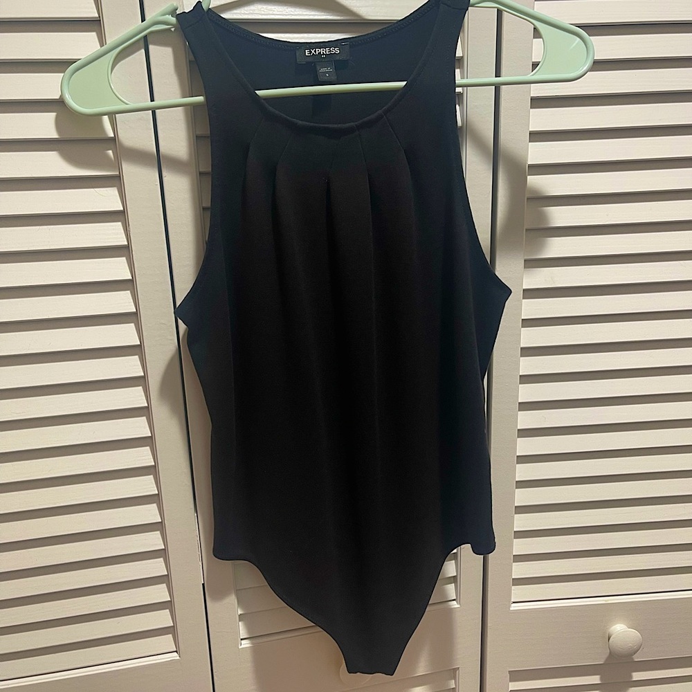 Express Black Thong Bodysuit Size Small
